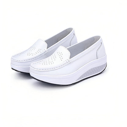 Luxe Mocassins Femme Respirants Plateforme Confortables