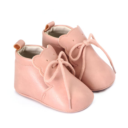 BoutikMoko Mocassins Souples Bébé Motif Ourson à Lacets