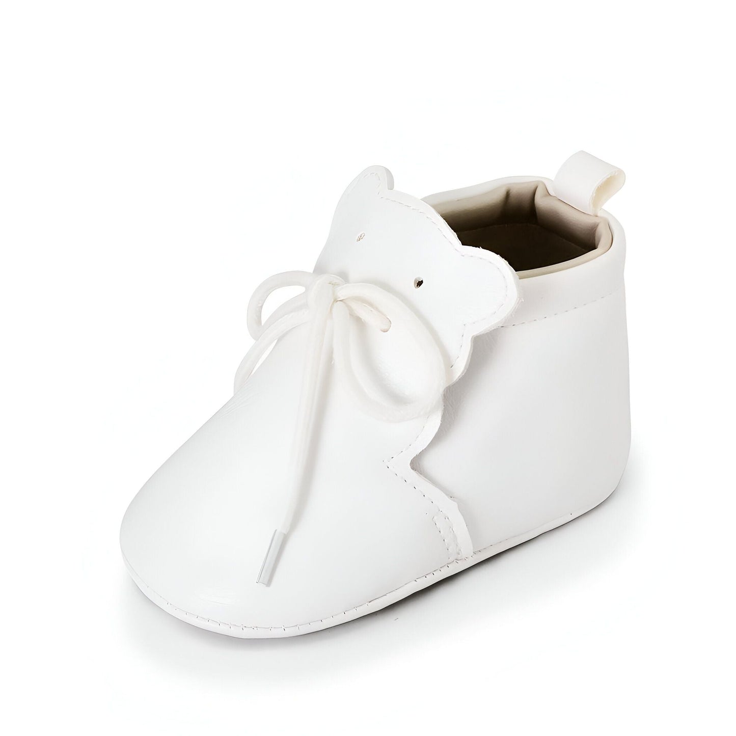 BoutikMoko Mocassins Souples Bébé Motif Ourson à Lacets