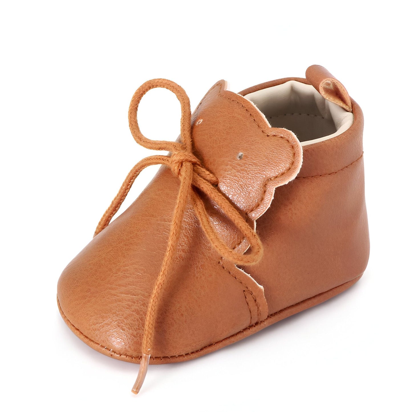 BoutikMoko Mocassins Souples Bébé Motif Ourson à Lacets