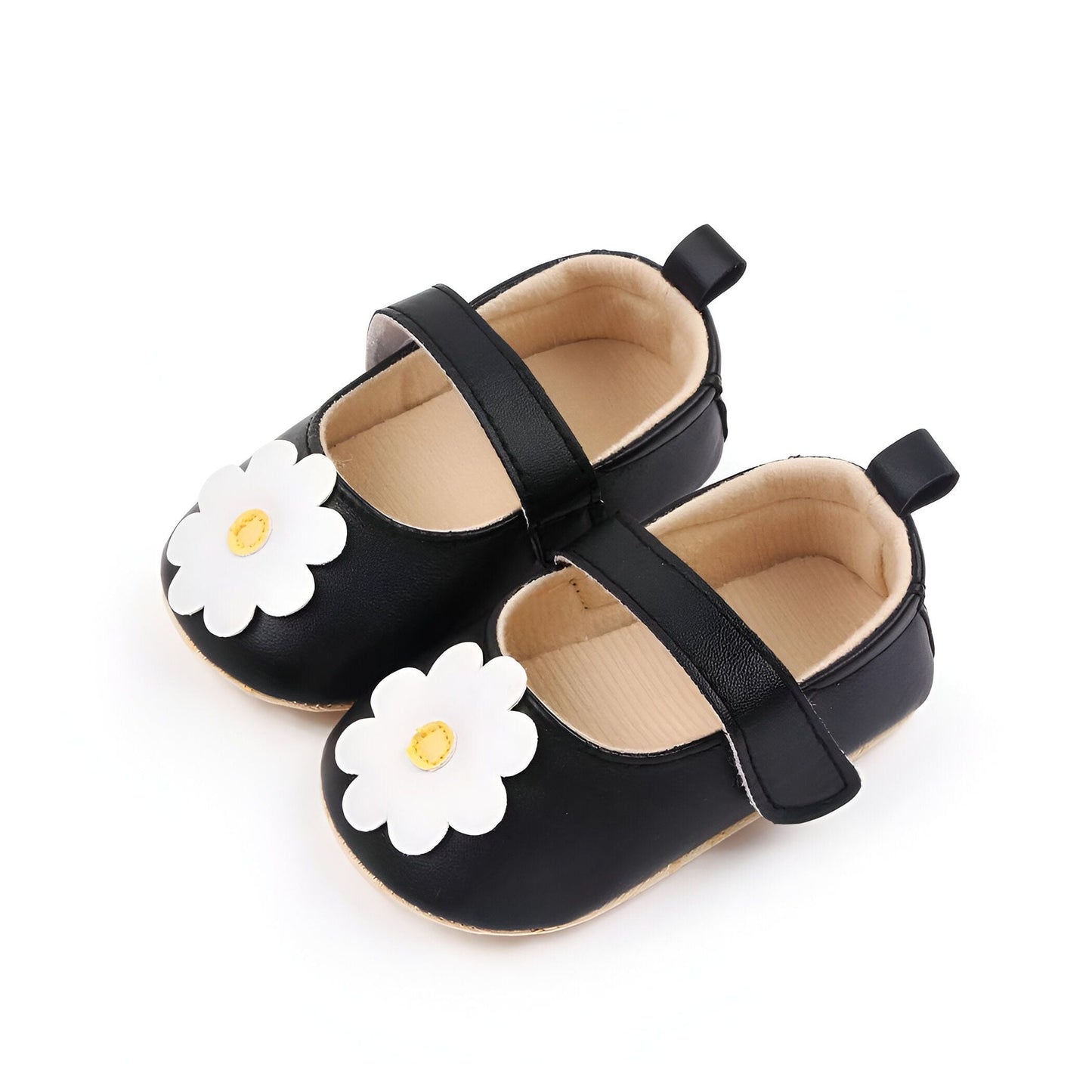 Mocassins Bébé Fille Fleur Souples - BelleBoutique