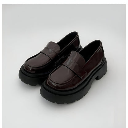 Mocassins Femme Vernis Prestige Plateforme Élégants