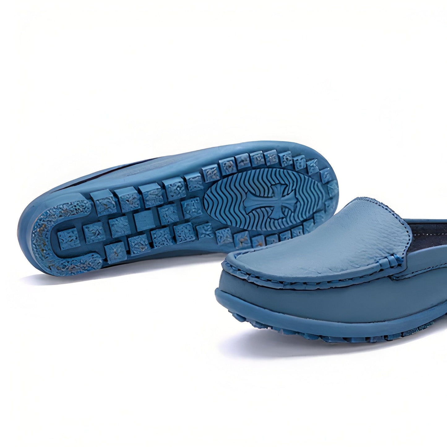 Mules Mocassins Souples Femme Cuir Synthétique Confort™